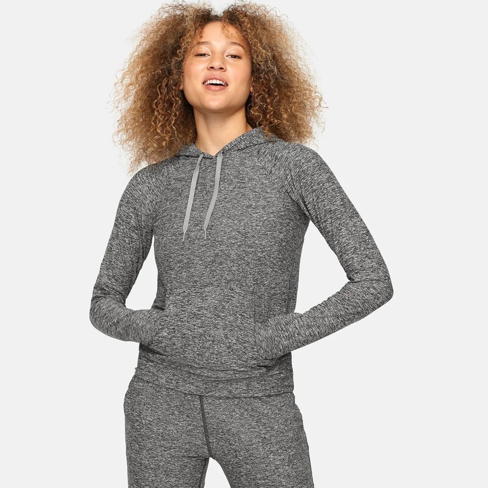 Outdoor Voices All Day Hoodie in Heather Gray